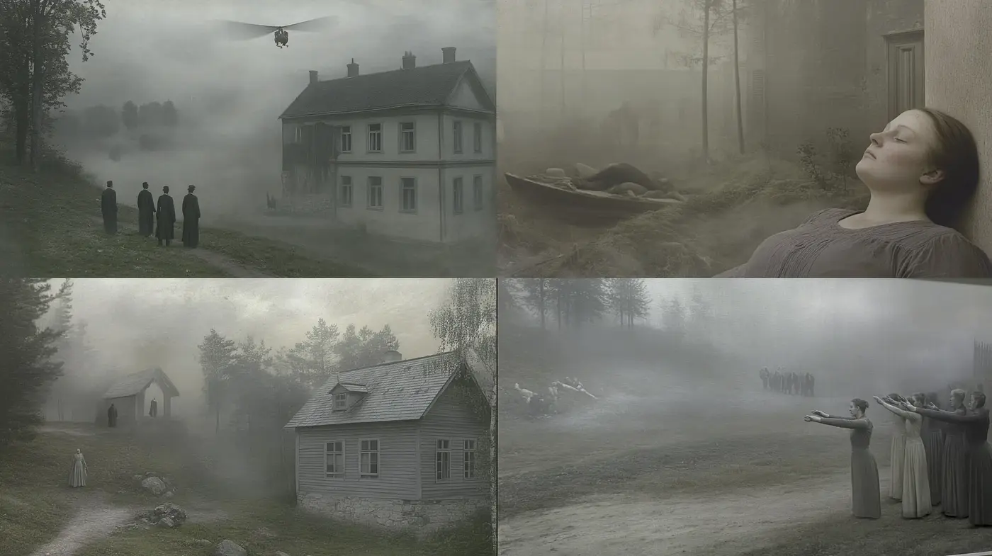 Ethereal Fog-Enshrouded Dreamscapes with a Tinge of Surrealism - Midjourney sref style