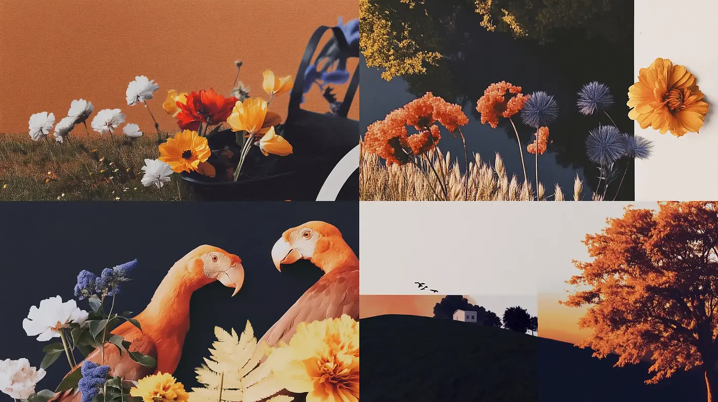 Autumnal Elegance in Contemporary Stylization - Midjourney sref style