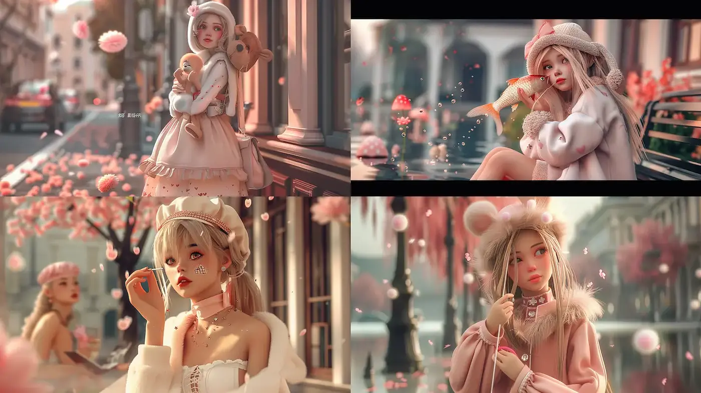 Soft and Dreamy Aesthetic with Whimsical Elements - Midjourney sref style