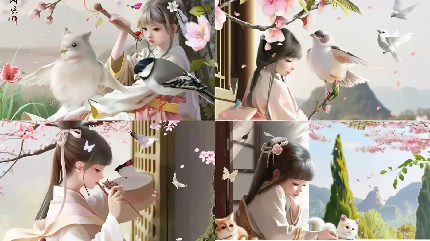 Serenity in Pastel: Ephemeral Moments with Nature - Midjourney sref style