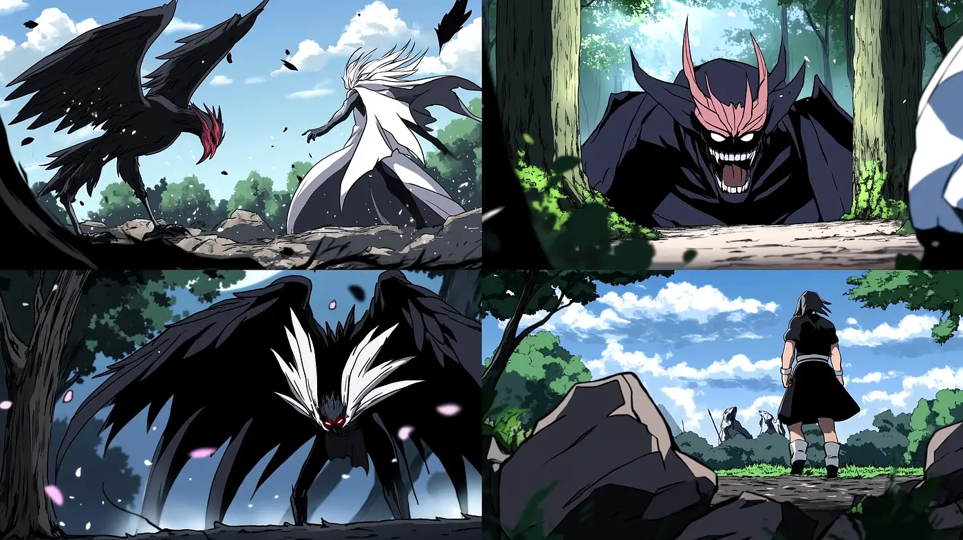 Dynamic Anime Ambiance with Expressive Characters and Lush Backdrops - Midjourney sref style
