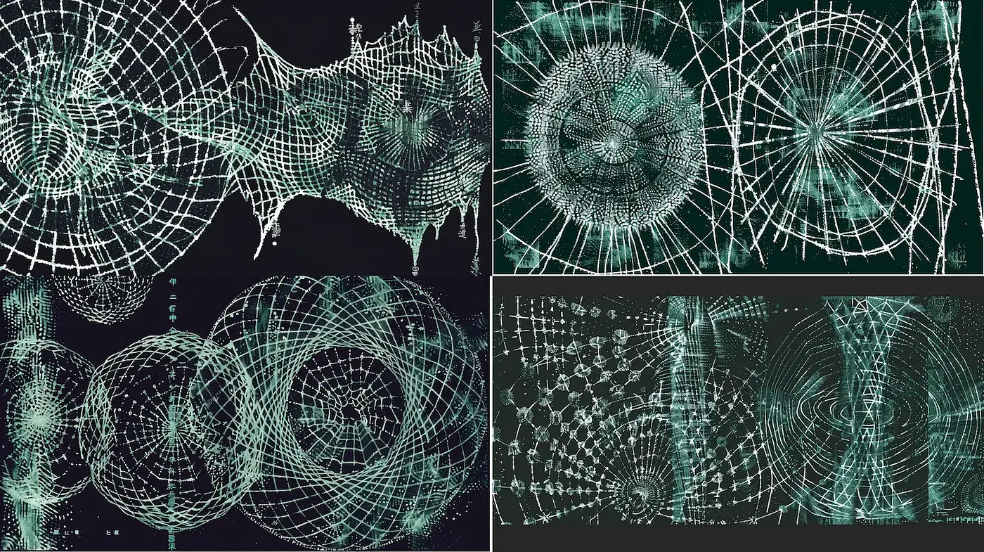 Intricate Patterns in a Retro Futuristic Vibe - Midjourney sref style