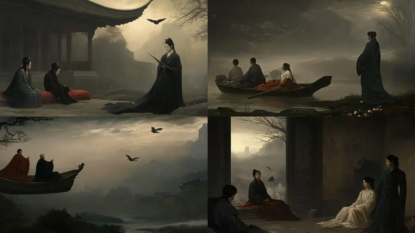 Ethereal Twilight: Embracing a Mesmeric, Historic Dreamscape - Midjourney sref style
