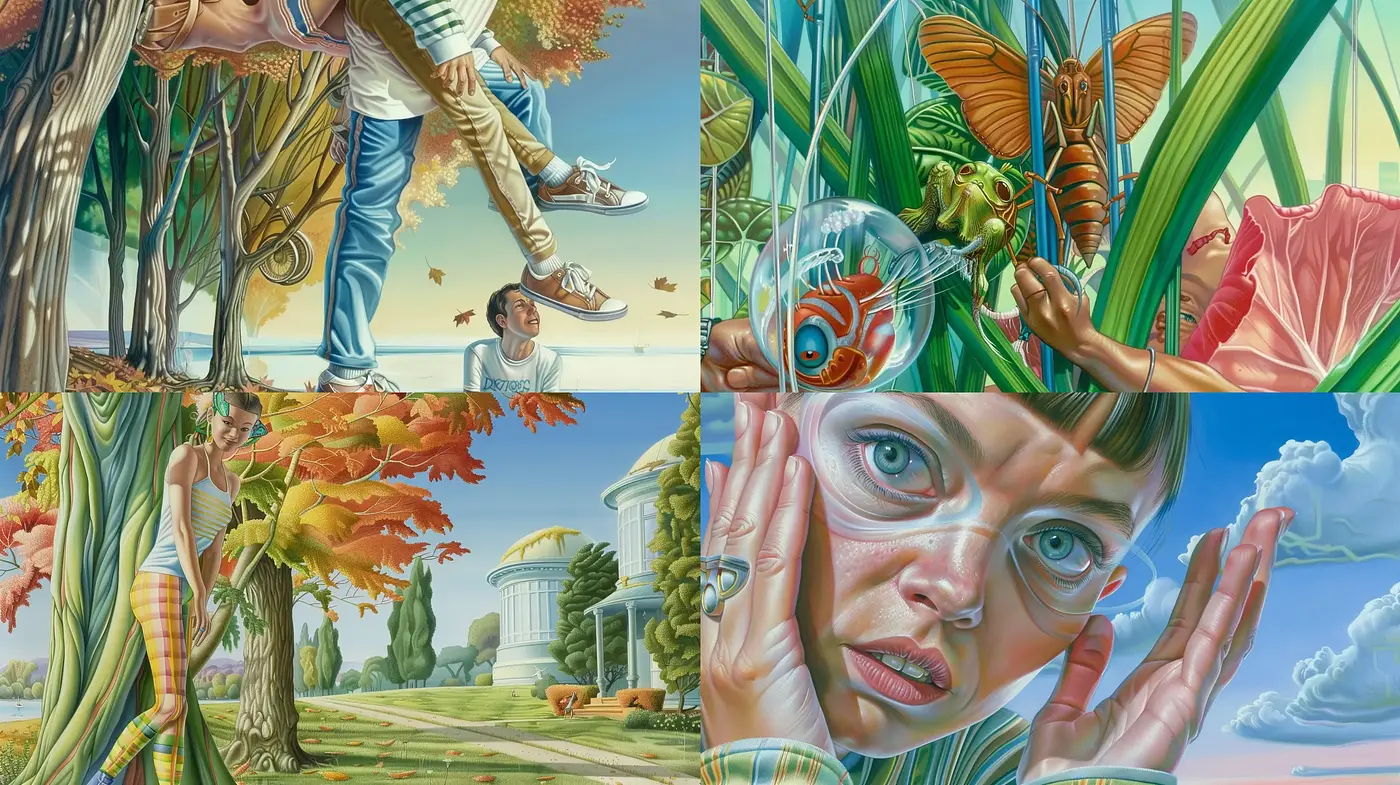 Hyper-Realistic Reverie: A Fusion of Surreal Imagery and Precise Details - Midjourney sref style