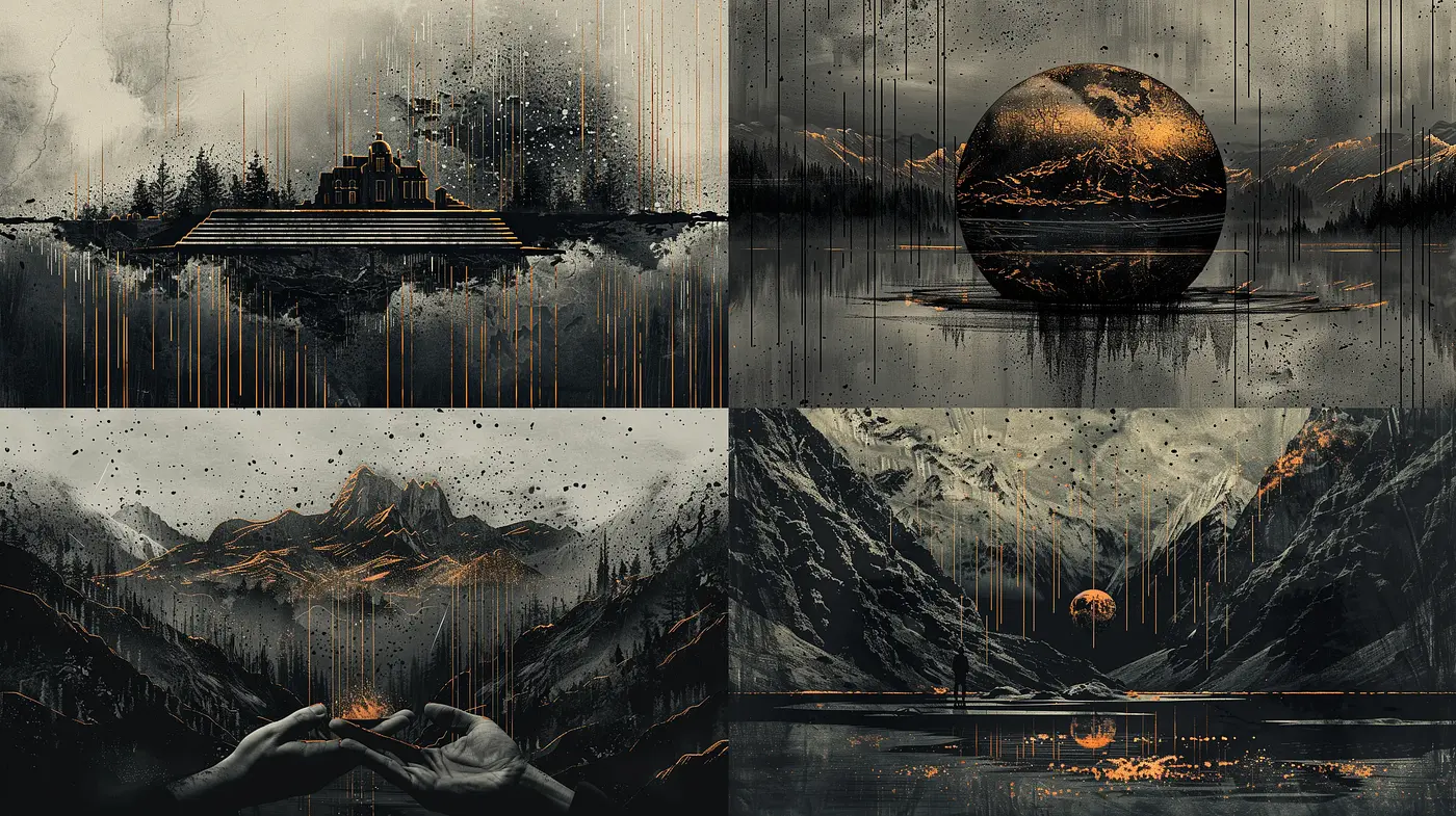 Melancholic Dusk: Harmonizing the Aesthetic of Solitude and Serenity - Midjourney sref style