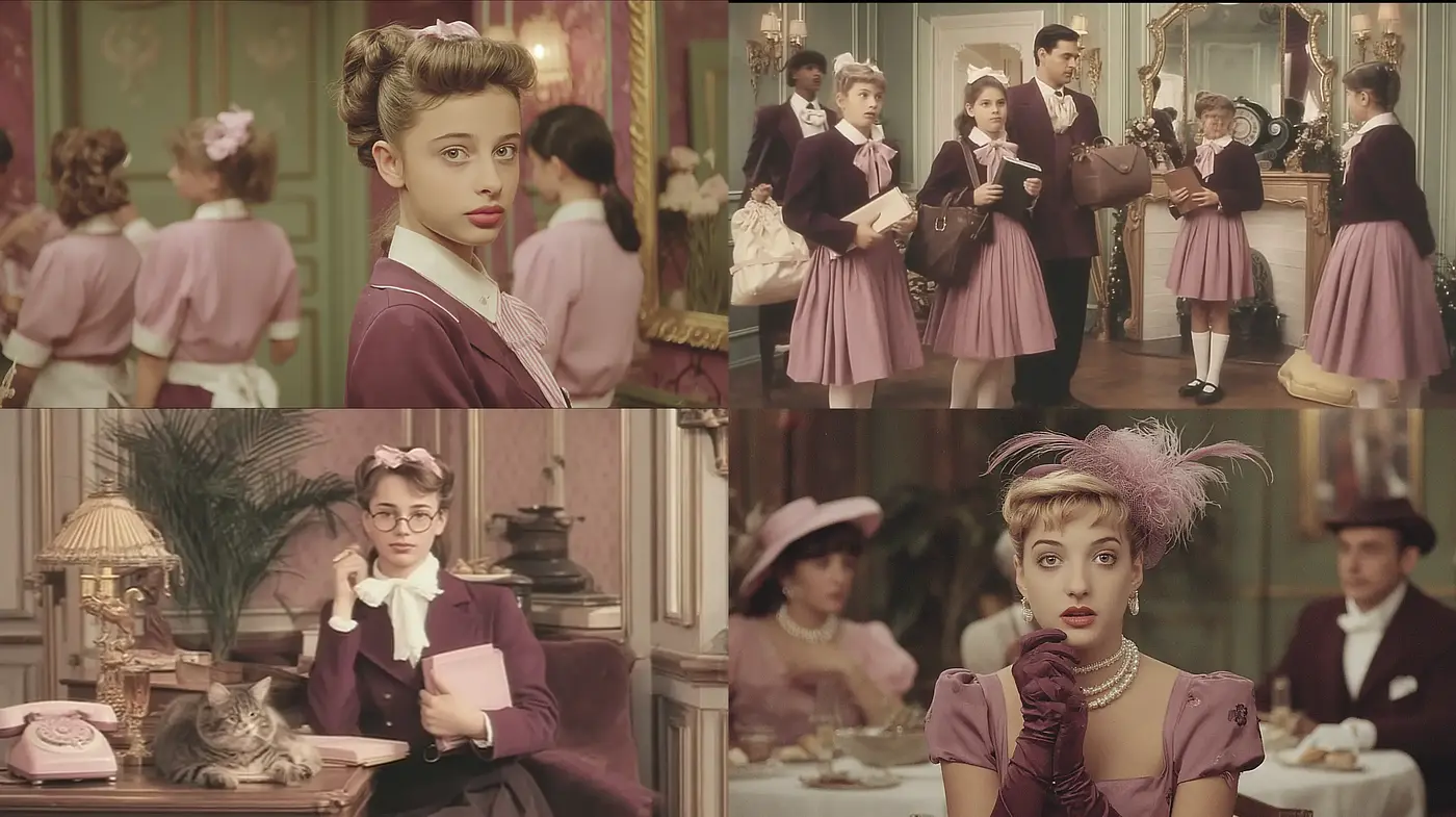 Vintage Bewitching Elegance with a Touch of Romantic Nostalgia - Midjourney sref style