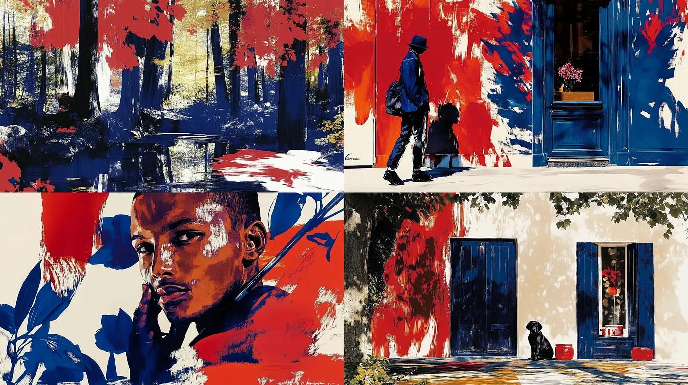Vibrant Expressions in Dynamic Brushstroke - Midjourney sref style