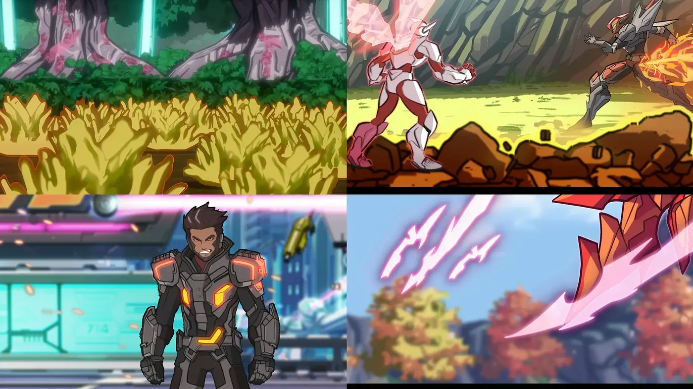 Vibrant Animated Sci-Fi with a Hint of Nostalgia - Midjourney sref style
