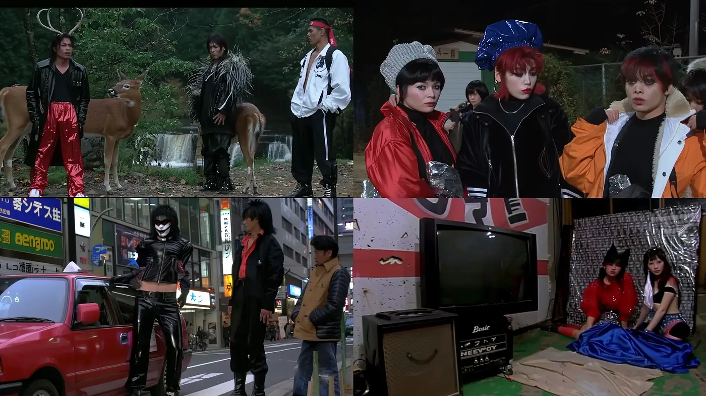 Urban Retrofuturism with Cinematic Neon Noir Undertones - Midjourney sref style
