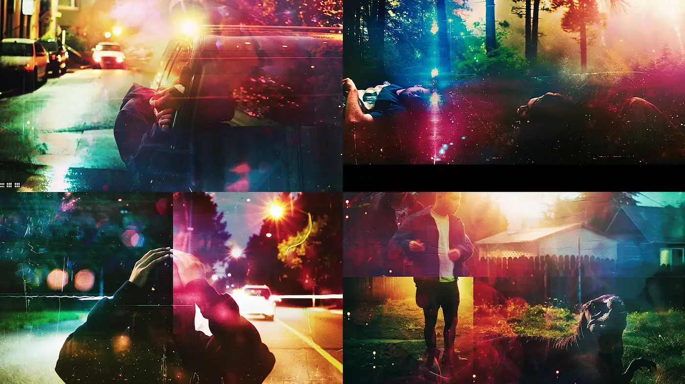 Cinematic Urban Dreamscapes with Abstract Light Play - Midjourney sref style