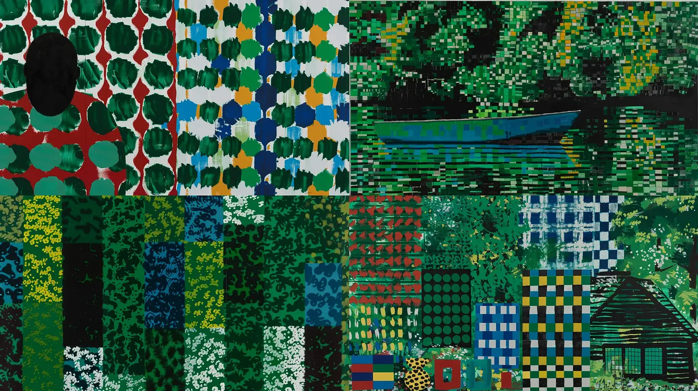 Pixelated Panorama: A Tapestry of Stylized Nature - Midjourney sref style