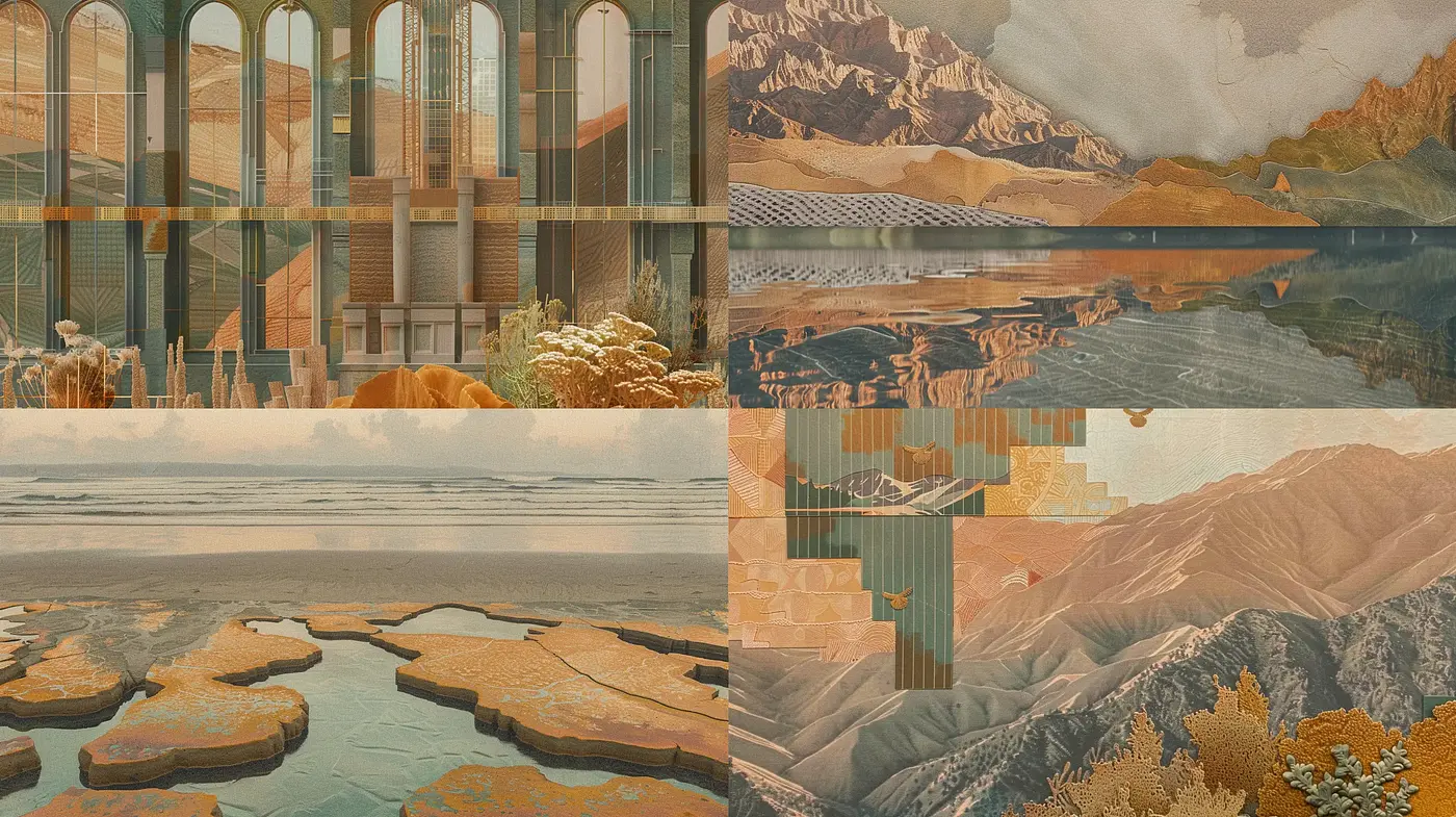 Consistent Earthy Tones with Textured Aesthetics - Midjourney sref style