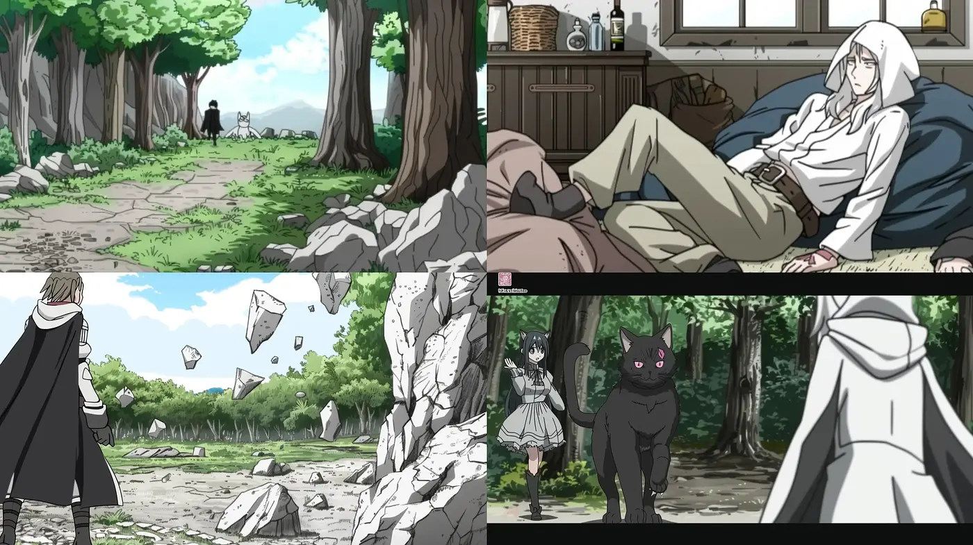 Stylized Cel-Shaded Vignettes with a Monochromatic Earthy Essence - Midjourney sref style