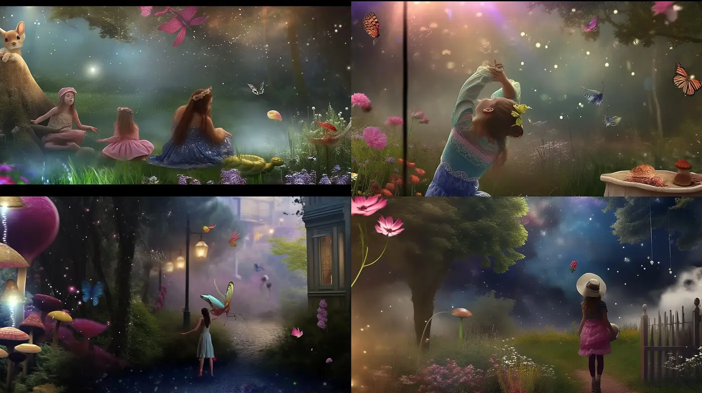 Whimsical Twilight Dreamscape in Saturated Pastels - Midjourney sref style