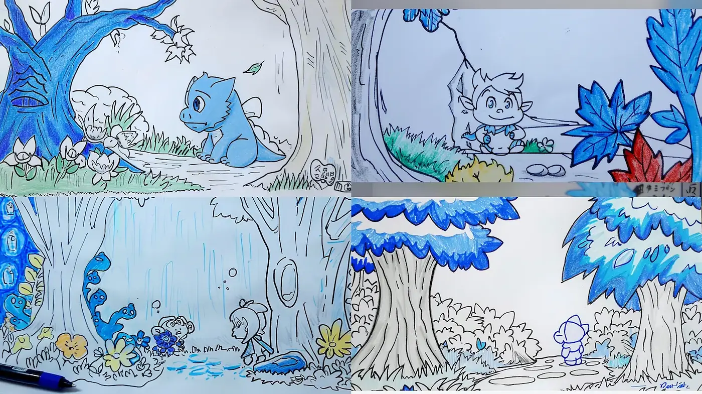 Playful and Whimsical Illustrations with a Cartoonish Charm - Midjourney sref style