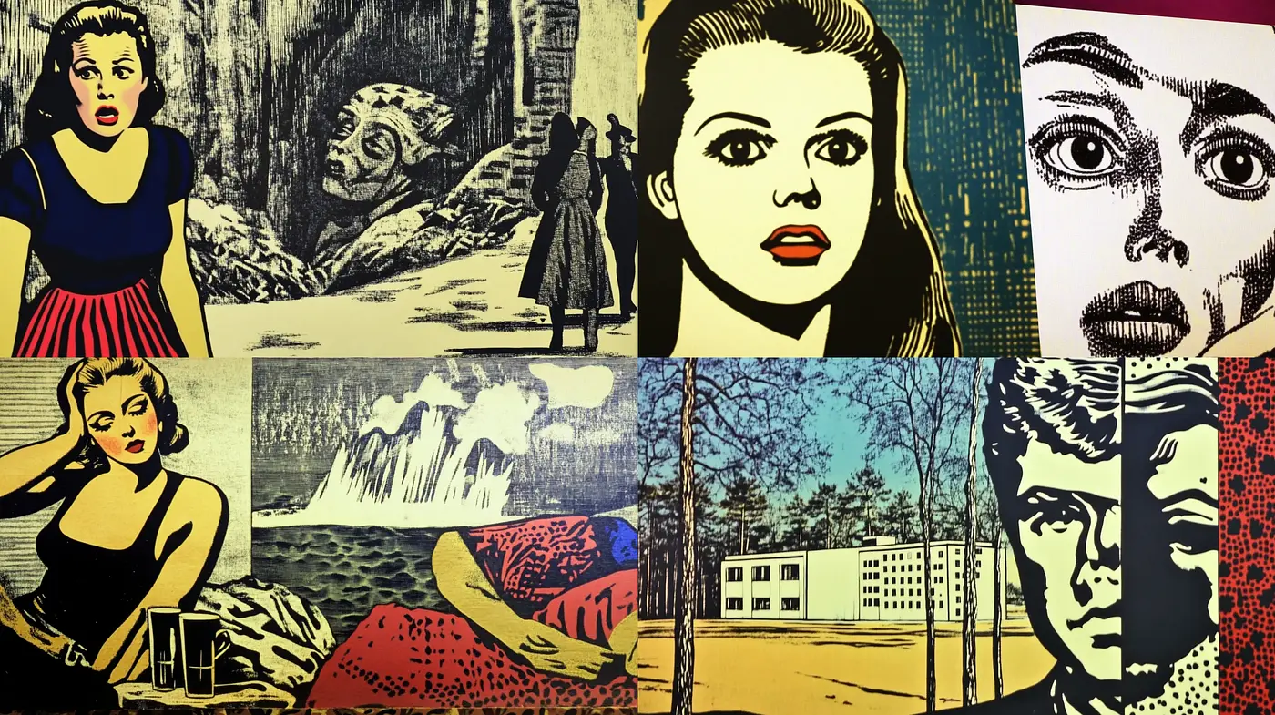 Pop Art Synthesis with Graphic Novel Overtones - Midjourney sref style
