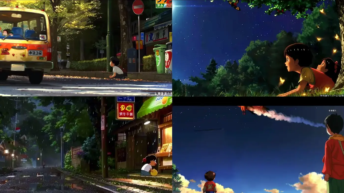 Charming and Whimsical Scenes with Captivating Nighttime Ambiance - Midjourney sref style
