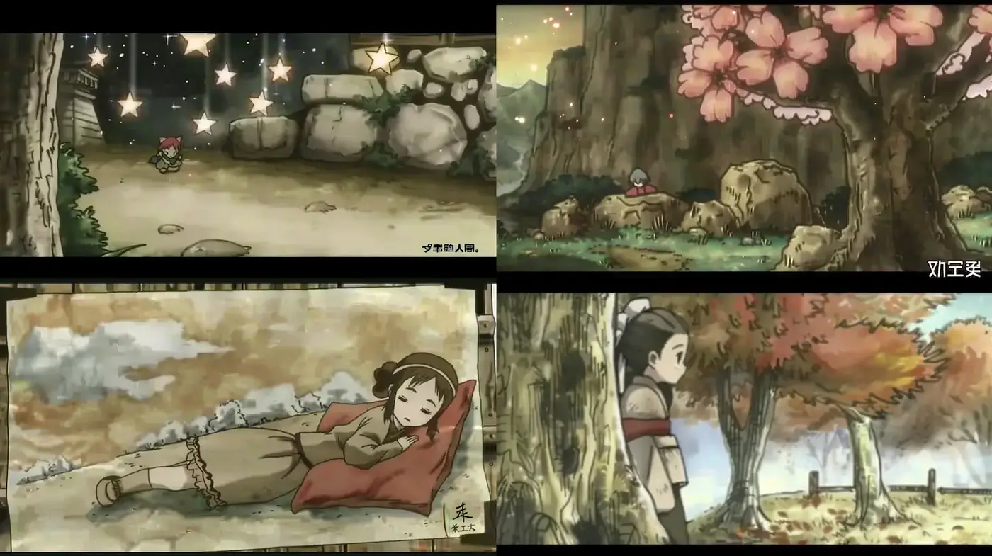 Enchanting blend of whimsical storytelling and serene landscapes - Midjourney sref style