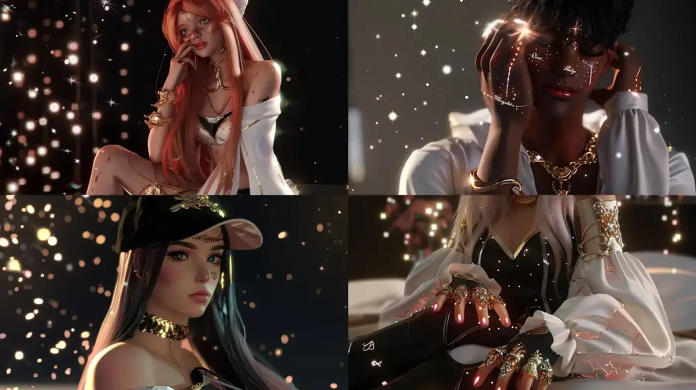 Contemporary Digital Portraits with a Luminescent Glow - Midjourney sref style