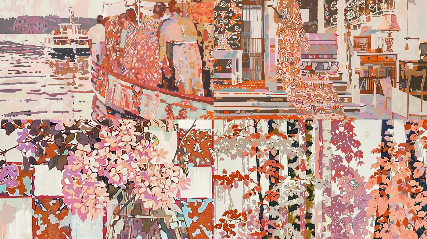 Harmonious Patchwork Abstraction - Midjourney sref style
