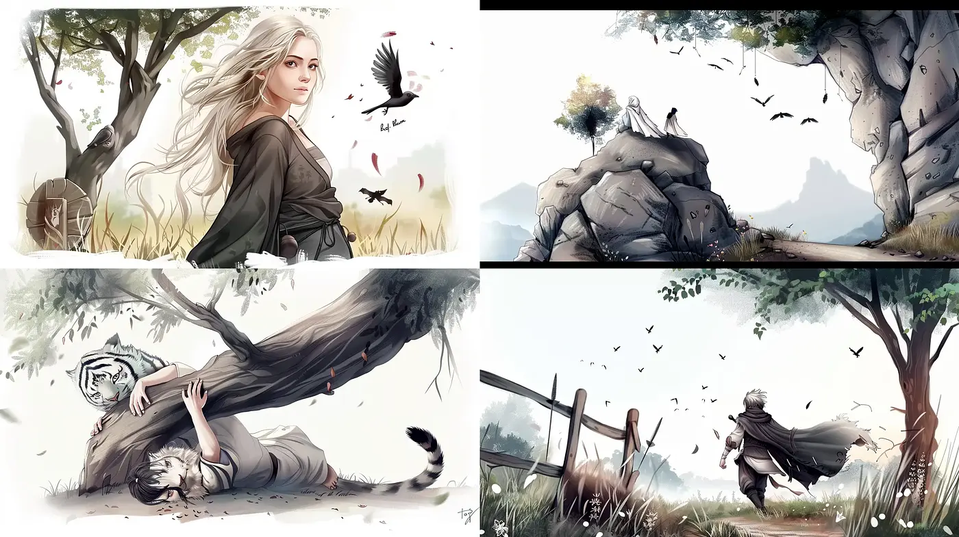 Ethereal Fantasy Watercolor Serenade - Midjourney sref style