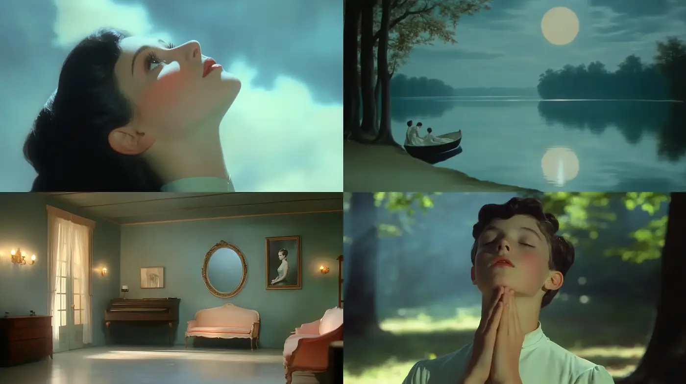 Ethereal Glow and Timeless Serenity in Visual Narrative - Midjourney sref style