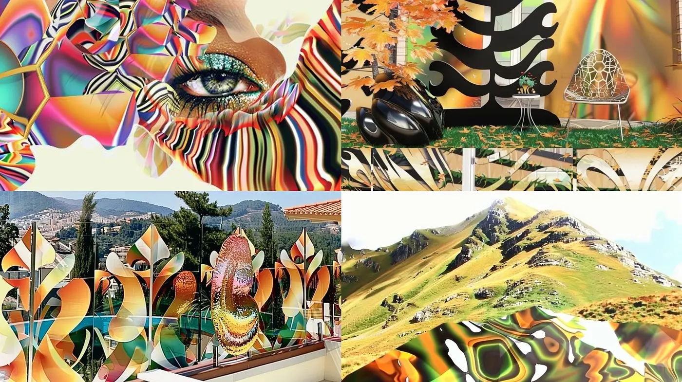 Surrealistic Synthesis: A Harmony of Psychedelic Whimsy and Natural Reverie - Midjourney sref style