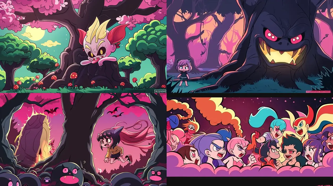 Vibrant and Expressive Anime Fantasy Portrayals - Midjourney sref style