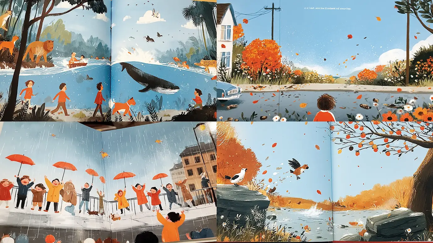 Charming and Whimsical Illustrative Narrative Style - Midjourney sref style