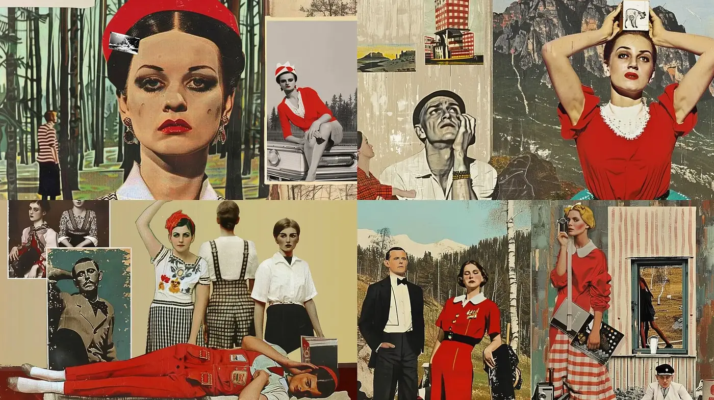 Retro Pop Art Panache with a Cinematic Flair - Midjourney sref style