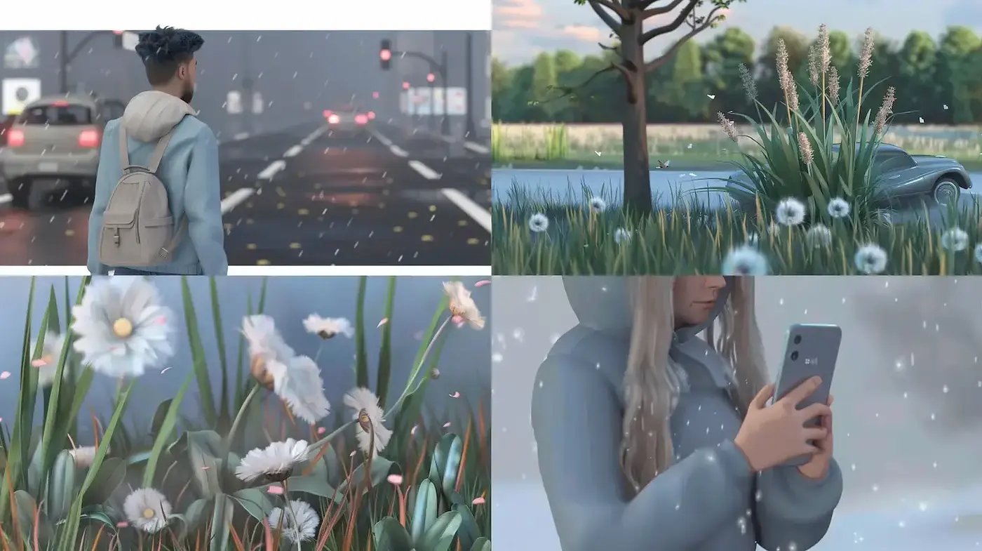 Serene and Captivating Visuals in a Soft, Digital Atmosphere - Midjourney sref style