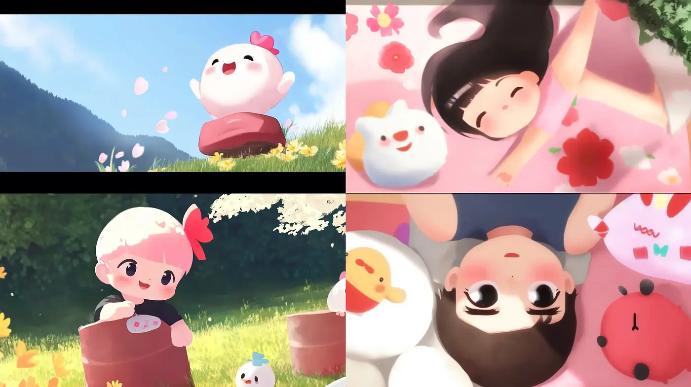 Whimsical Anime-Inspired Pastel Dreamscape - Midjourney sref style