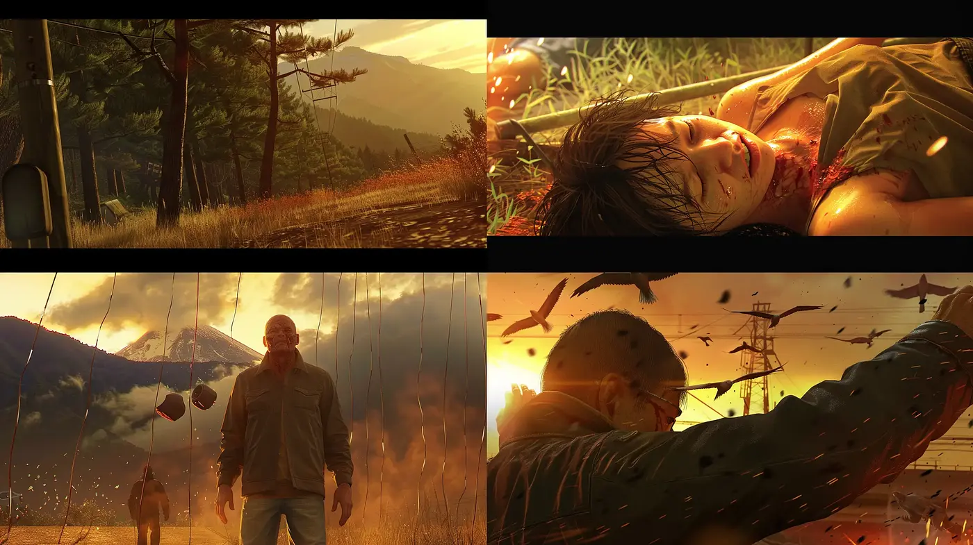 Luminous Twilight Hues: A Harmonious Blending of Cinematic Warmth and Dystopian Serenity - Midjourney sref style