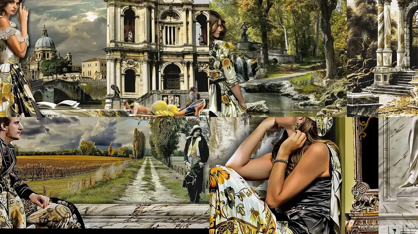 Dreamlike Tapestry of Elegance and Grandeur with Baroque Influences - Midjourney sref style