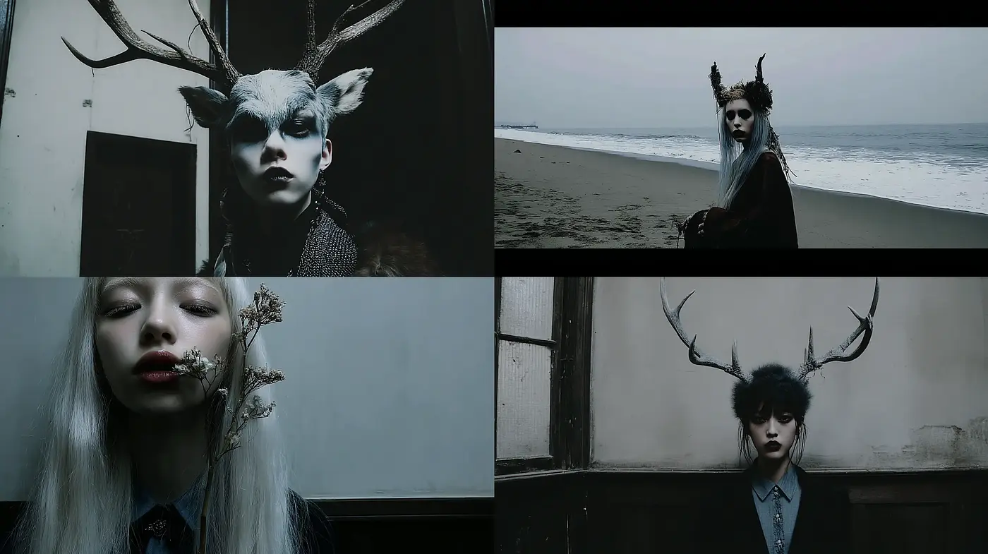 Dark Fantasy with Ethereal Elements and a Surreal Touch - Midjourney sref style