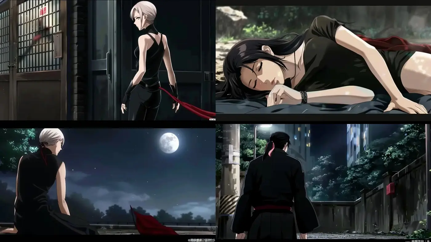 Lunar Nocturne: An Anime-Inspired Fusion of Serenity and Melancholy - Midjourney sref style