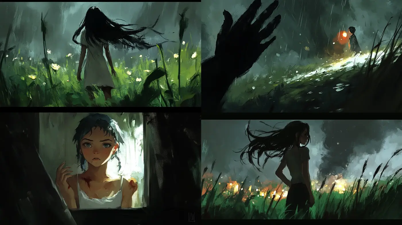 Ethereal Twilight Mystique: A Cinematic Expression of Emotion and Nature - Midjourney sref style