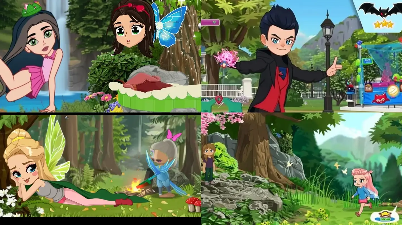 Enchanted Forest Cartoon Dreamscape - Midjourney sref style