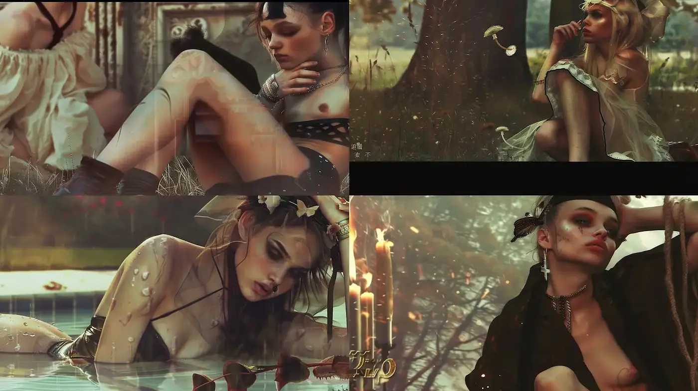 Ethereal and Dreamlike Imagery with a Layered Narrative - Midjourney sref style