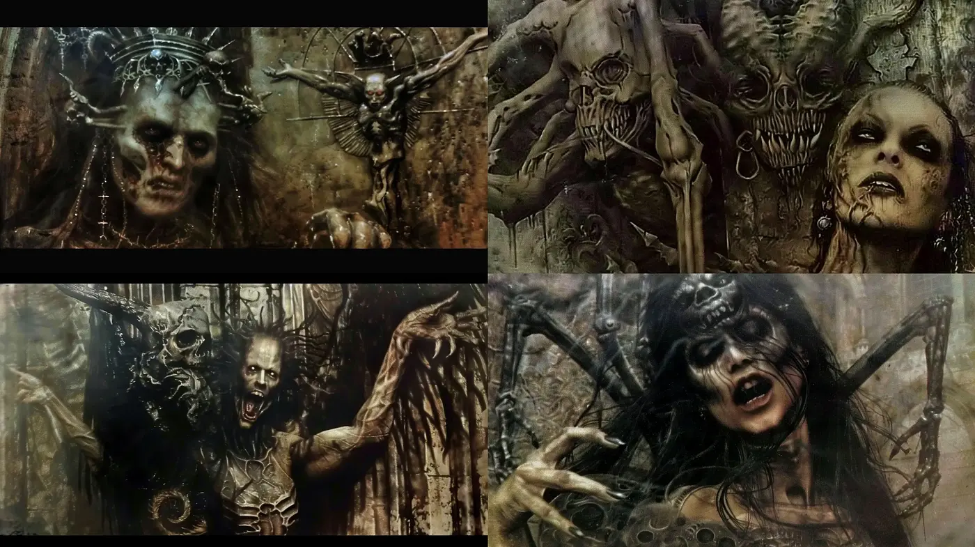 Eerie Macabre Gothic Artistry with Dark Fantasy Undercurrents - Midjourney sref style