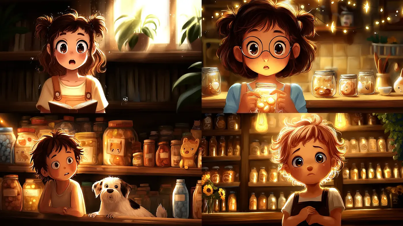 Charming Illustrations with a Heartwarming Vibe and Playful Light - Midjourney sref style