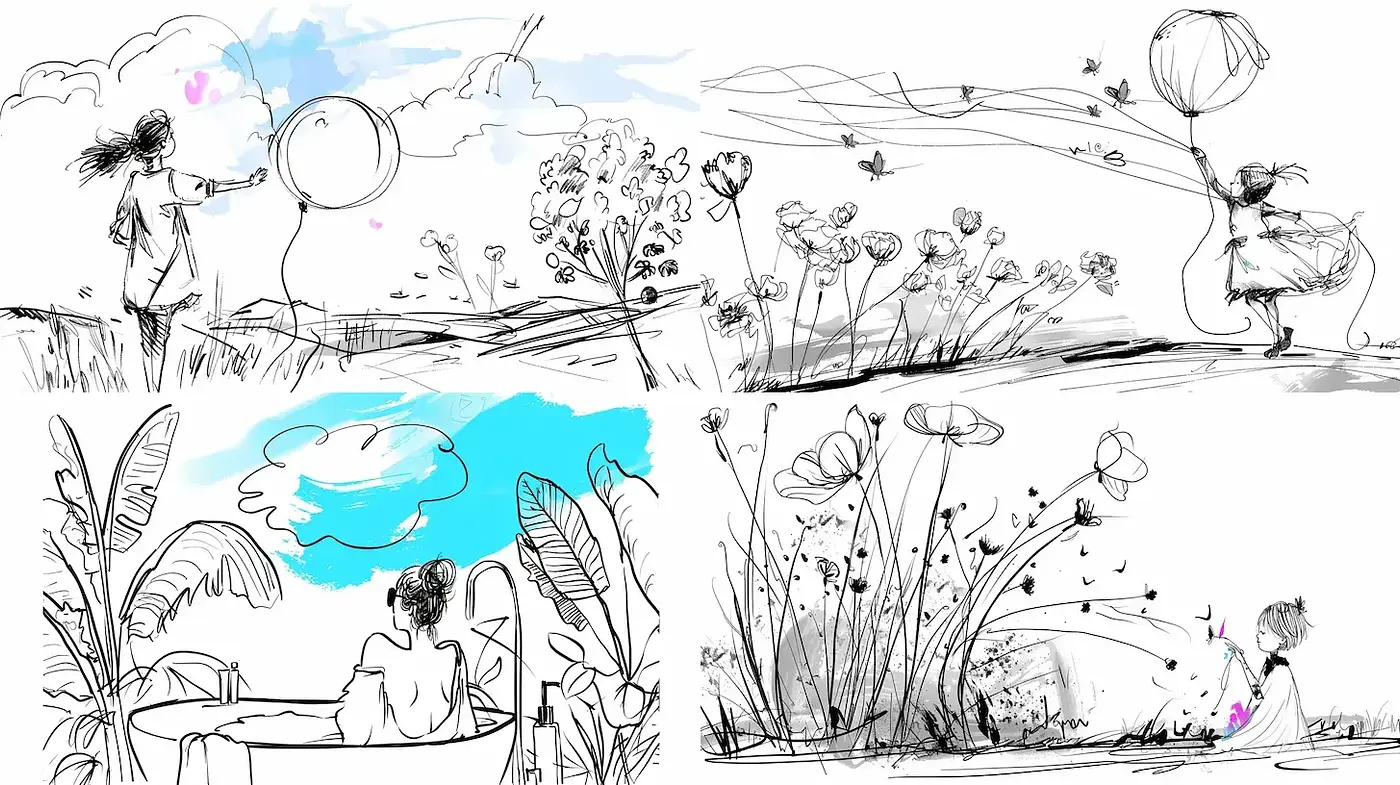 Elegant Whimsy in Soft Illustrative Art - Midjourney sref style