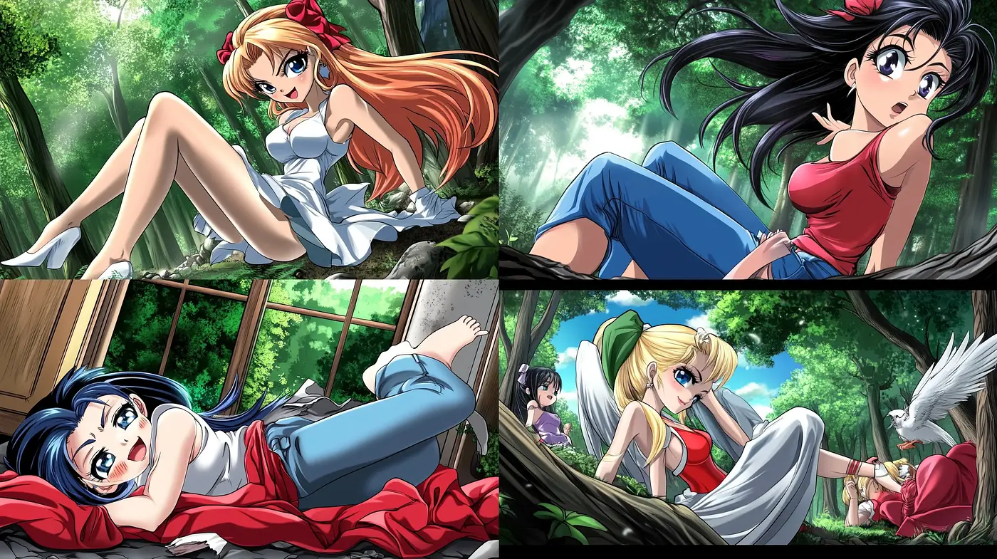 Lush Forest Anime Serenity - Midjourney sref style
