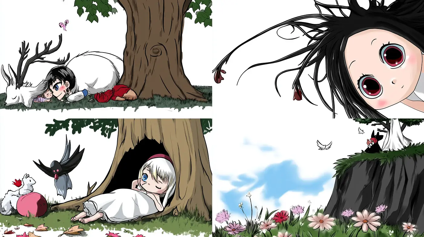 Whimsical Anime-Inspired Fantasy Illustrations - Midjourney sref style