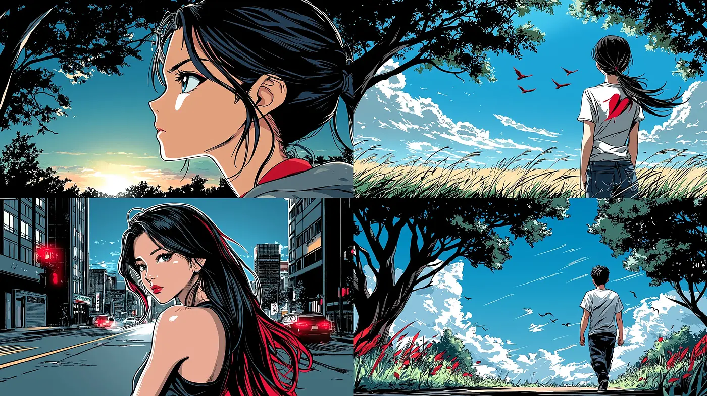 Ethereal Twilight in Dynamic Comic Realism - Midjourney sref style
