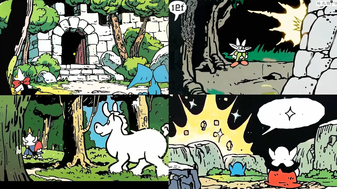 Whimsical Comic Style with Lively Imagery - Midjourney sref style