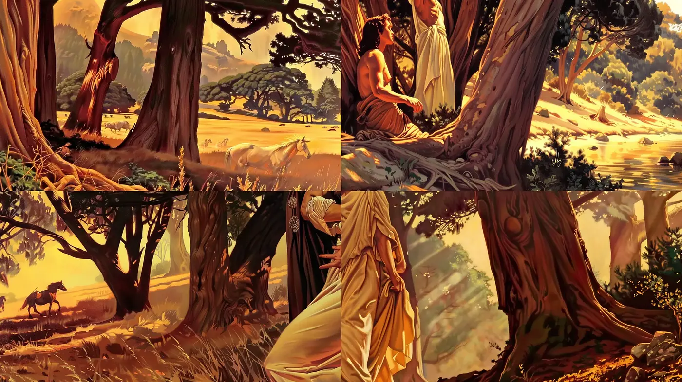 Ethereal Autumnal Dreamscapes: A Homage to Classic Landscape Painting - Midjourney sref style