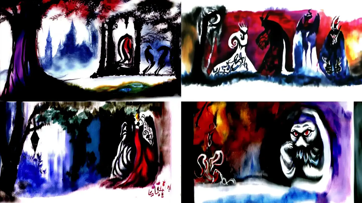 Expressionist Dreamscape Fusion with Surrealist Undertones - Midjourney sref style