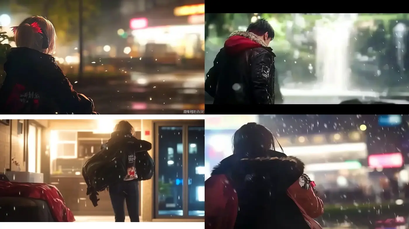 Nocturnal Urban Melancholy: Cinematic Tale of the City - Midjourney sref style