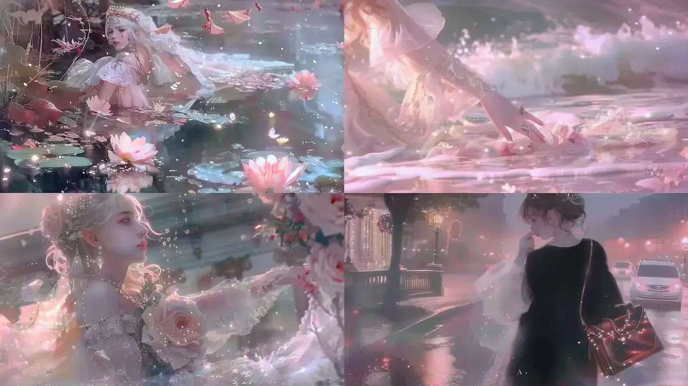 Ethereal and Dreamlike Aesthetic with Delicate Textures - Midjourney sref style